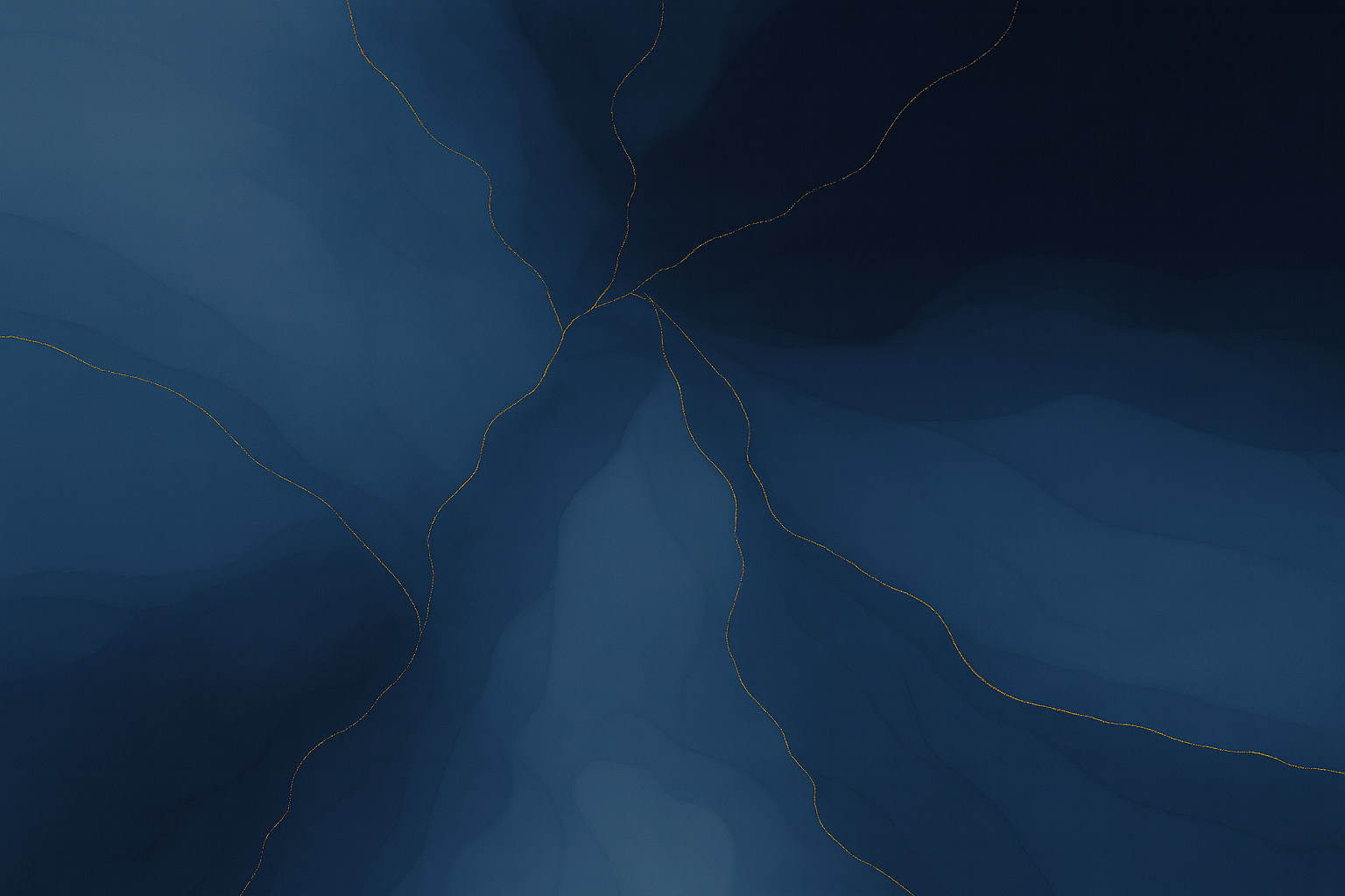 Golden lines on a dark blue background, abstract pattern